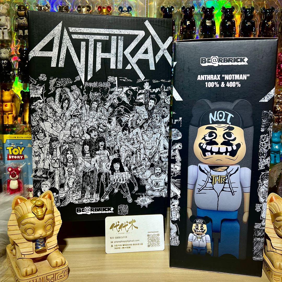 MEDICOM BE@RBRICK ANTHRAX NOTMAN 100% & 400% BEARBRICK, 興趣及遊戲