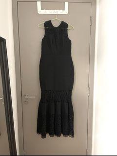 Mermaid Lacey Black Dress