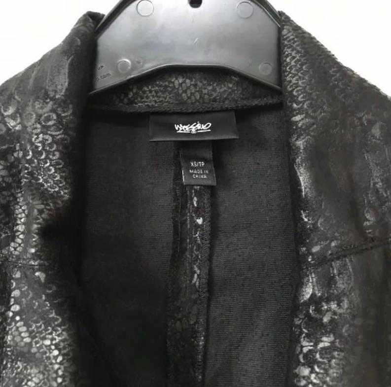 Mossimo Faux Suede Snake Skin Moto Jacket