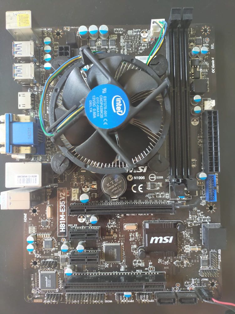 MSI H81E35 B2 Military Class 4 motherboard with Intel core i546903
