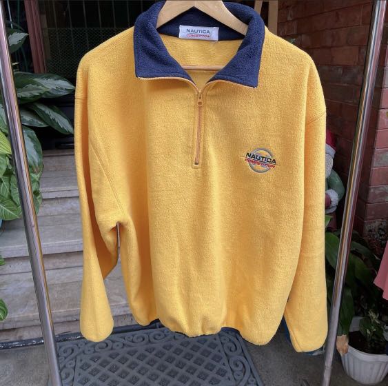 yellow nautica fleece