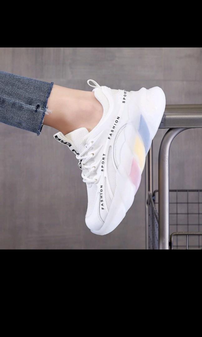 Rainbow best sale sole sneakers