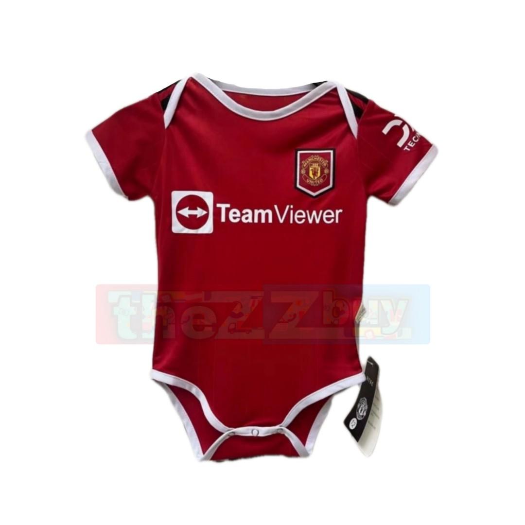 Newborn Baby Romper Man u Romper 22 23 Football Romper Jersey