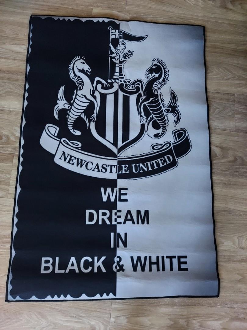 NEWCASTLE UNITED CARPET 80CM BY 120CM!ONE PIECE READY STOCK, Sports