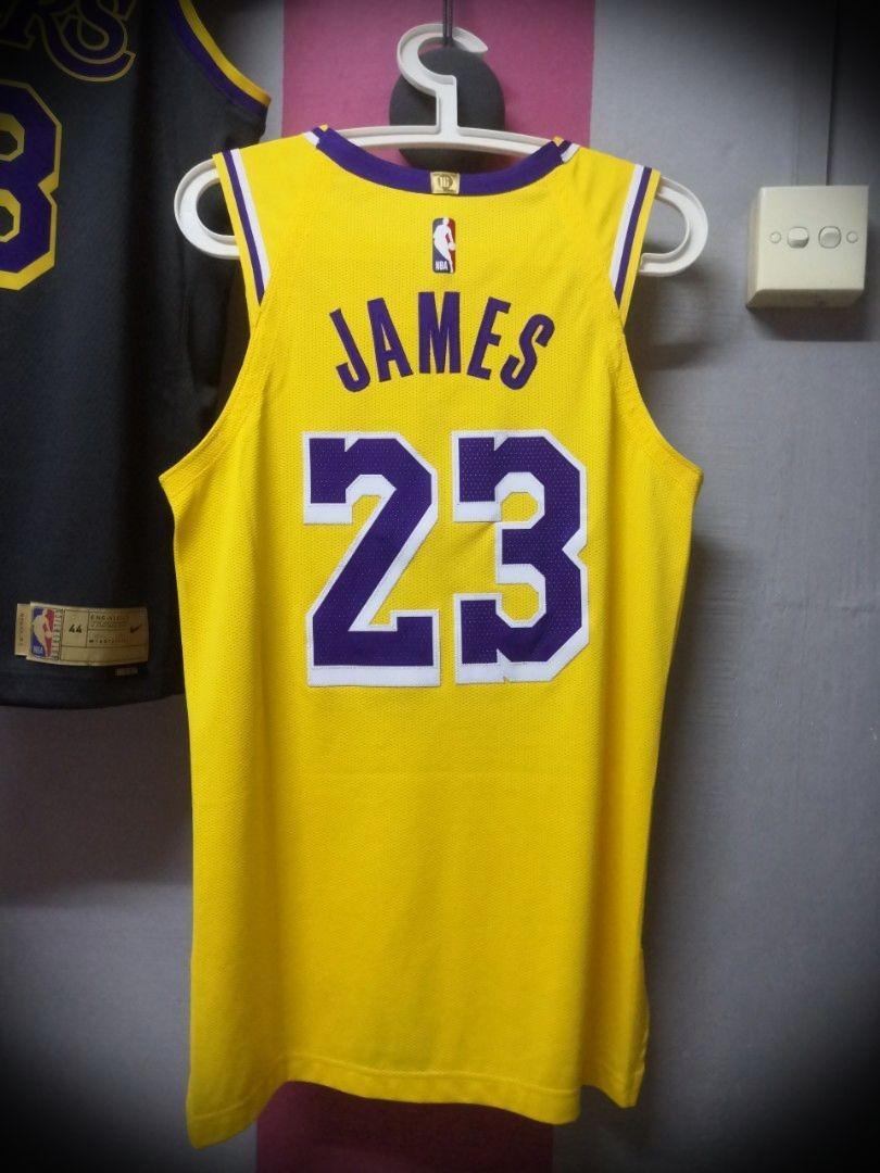 100% Authentic Lebron James Nike 22 23 Lakers Icon Jersey Size 48
