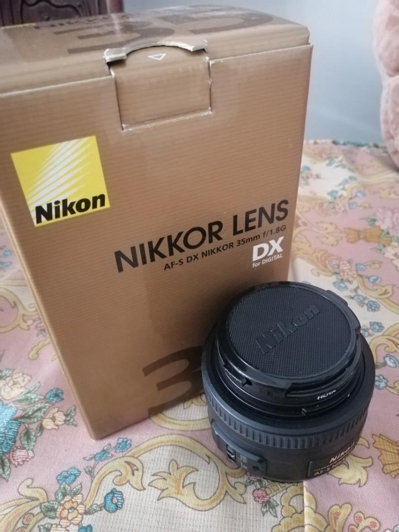 Nikon AF-S NIKKOR 35mm f/1.8G, Photography, Lens & Kits on Carousell