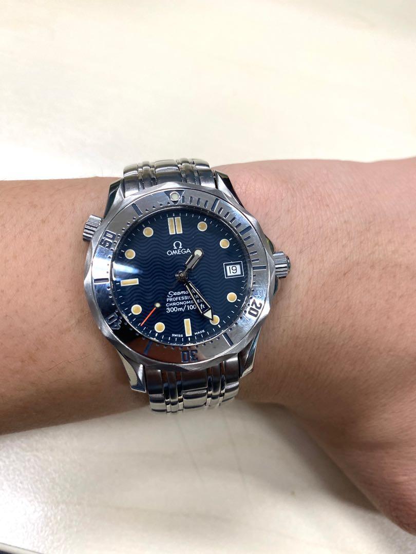 T-dial Omega seamaster automatic watch 