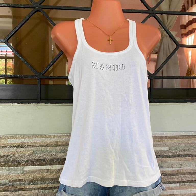 Original Mango Basics tank top/Sando for Women, Women's Fashion, Tops ...