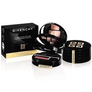 Original/Authentic Givenchy Glamour on the Gold 3-Step Makeup Palette/All In One Collection Travel Makeup Palette