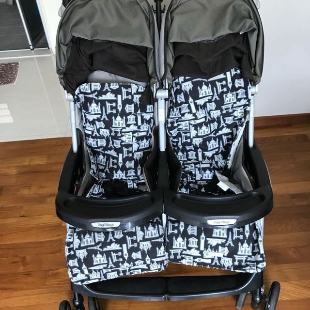 Peg Perego double stroller, Babies & Kids, Going Out, Strollers on