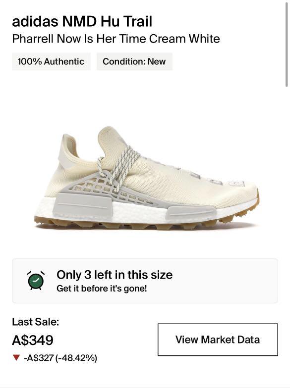 STEAL PHARRELL WILLIAMS NOW IS HER TIME HUMAN RACE NMD CREAM US12