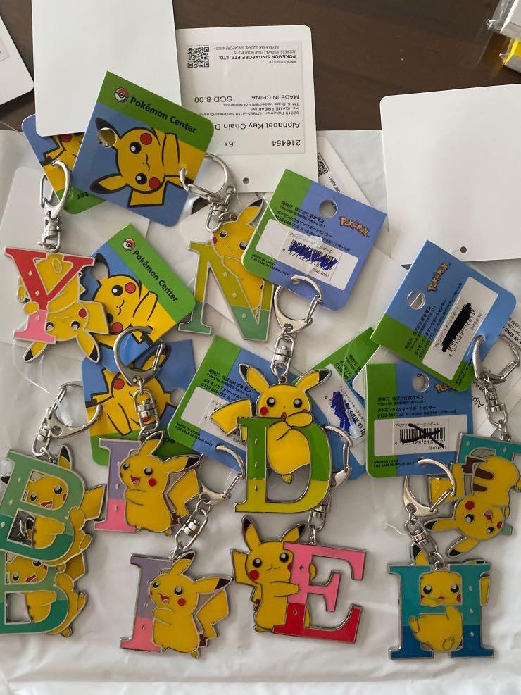 Pokemon Alphabet Keychain Hobbies Toys Memorabilia