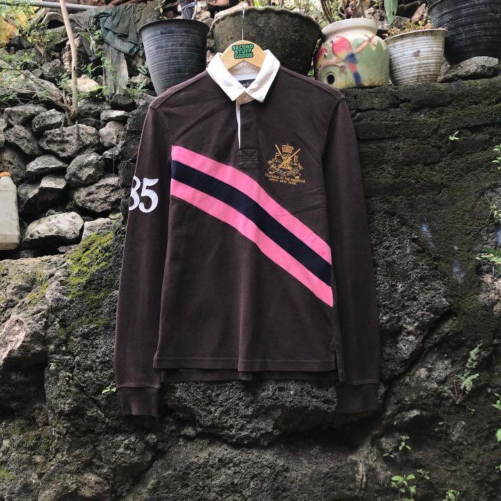 Polo Shirt Rugby Perry Ellis Size M 