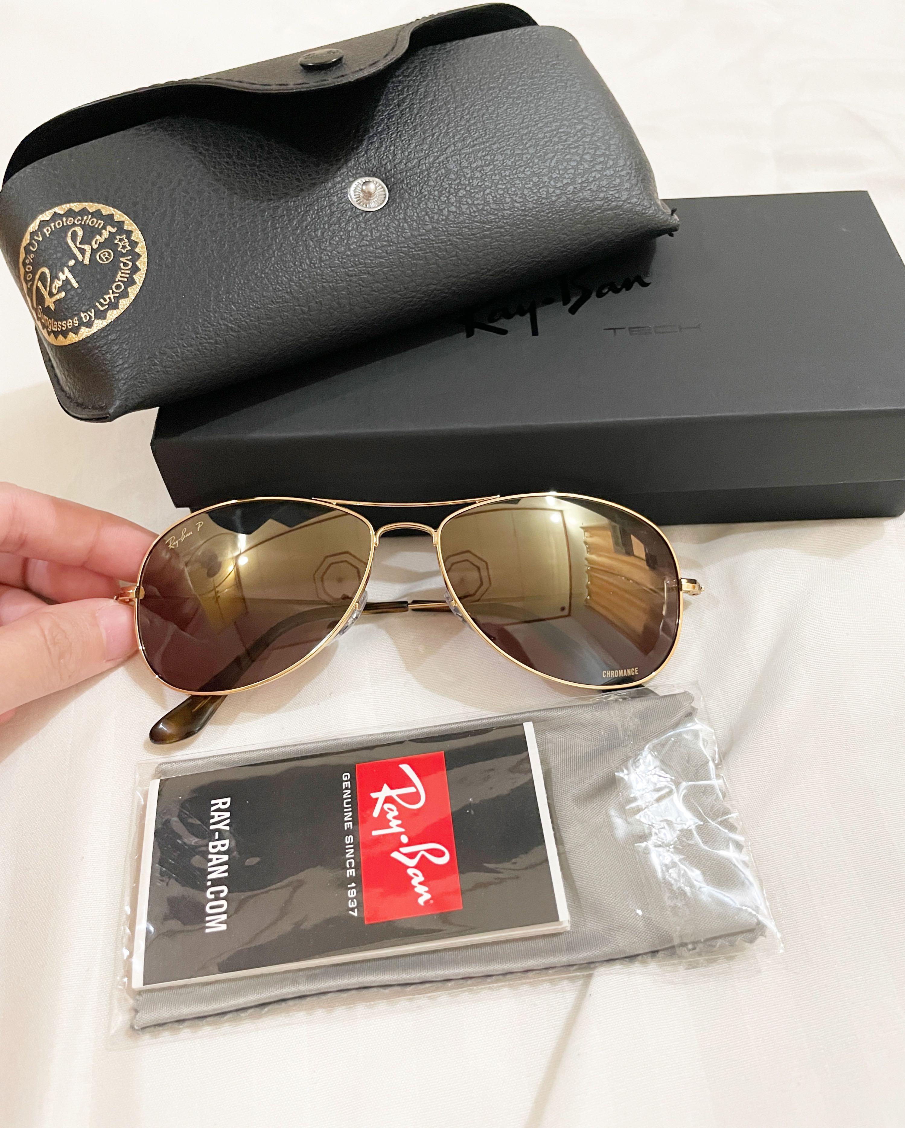 Ray-Ban Chromance polarized sunglasses, Women's Fashion, Watches &  Accessories, Sunglasses & Eyewear on Carousell