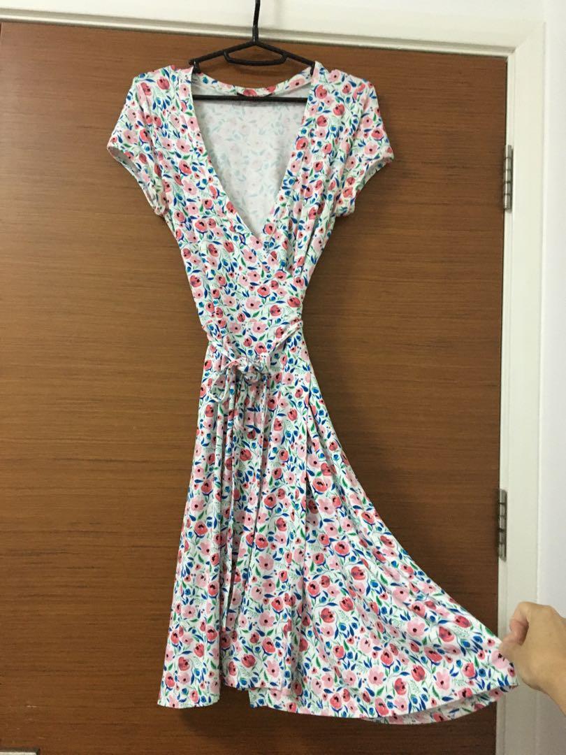 Floral wrap dress australia best sale