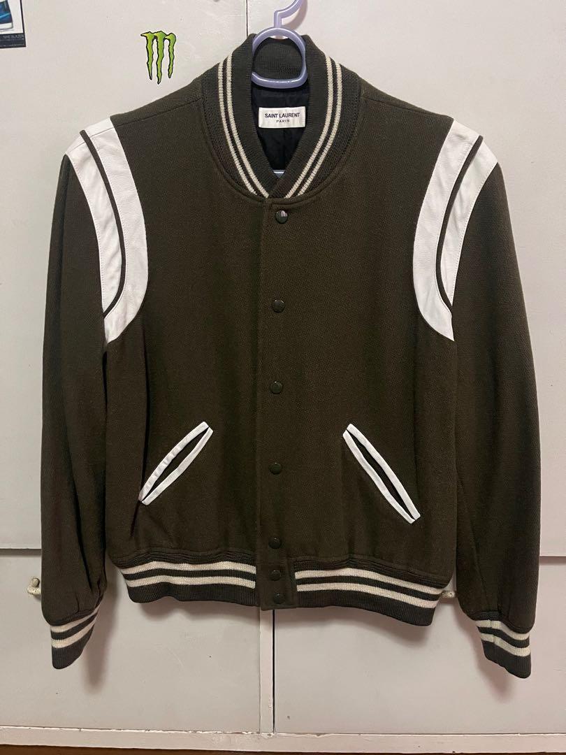 Ysl teddy jacket grey Clearance