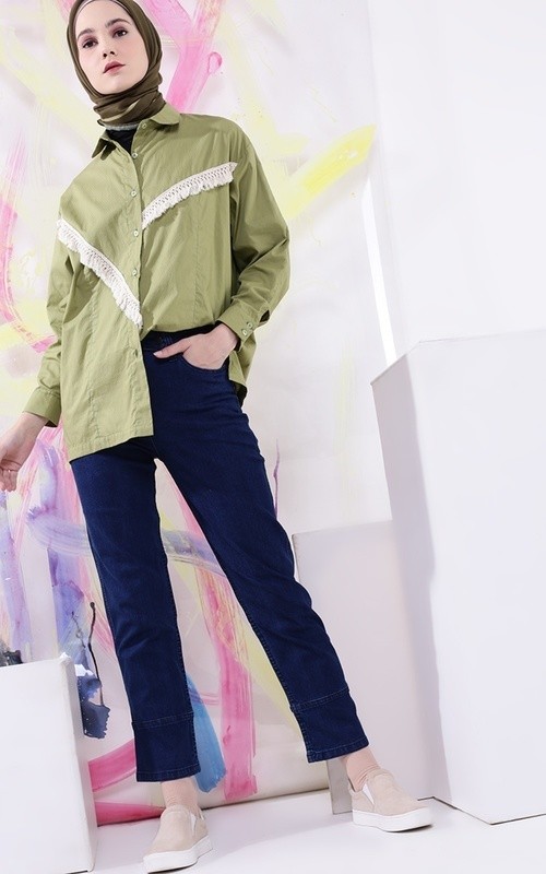 Sale] Basic Mom Jeans Hijup, Fesyen 