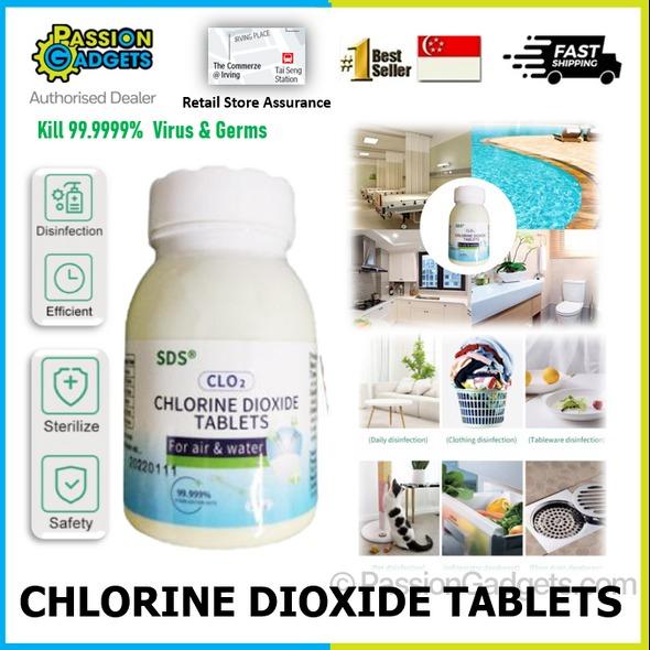 SDS CL02 Chlorine Dioxide Tablet Defecting Effervescent 200 Tablets per