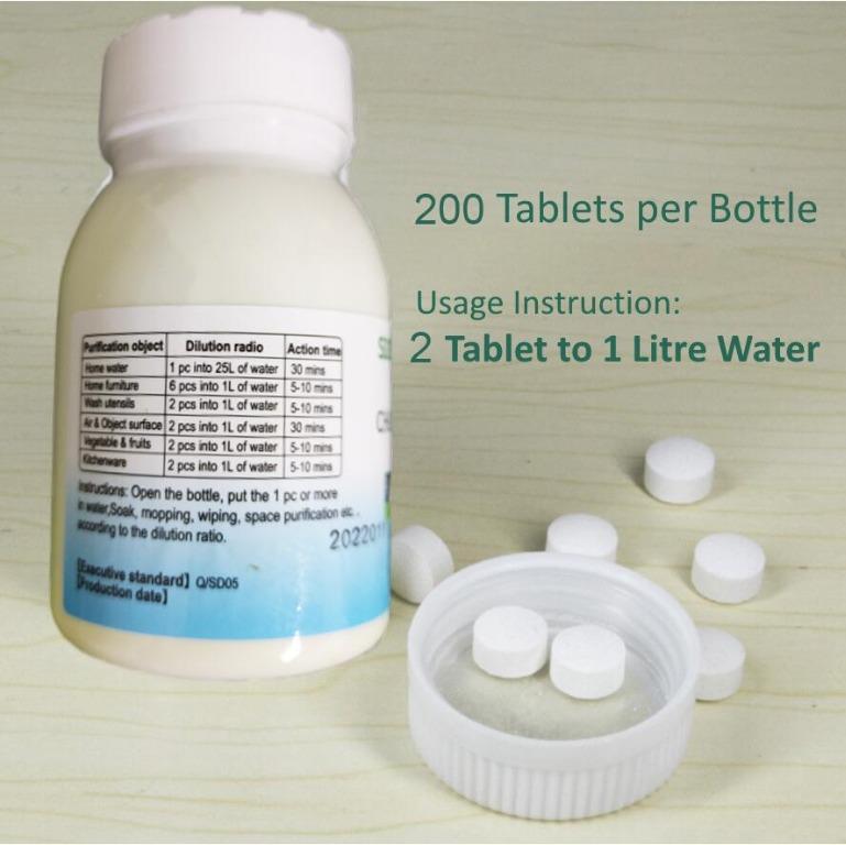 SDS CLO2/CIO2 Chlorine Dioxide Tablet Defecting Effervescent 200