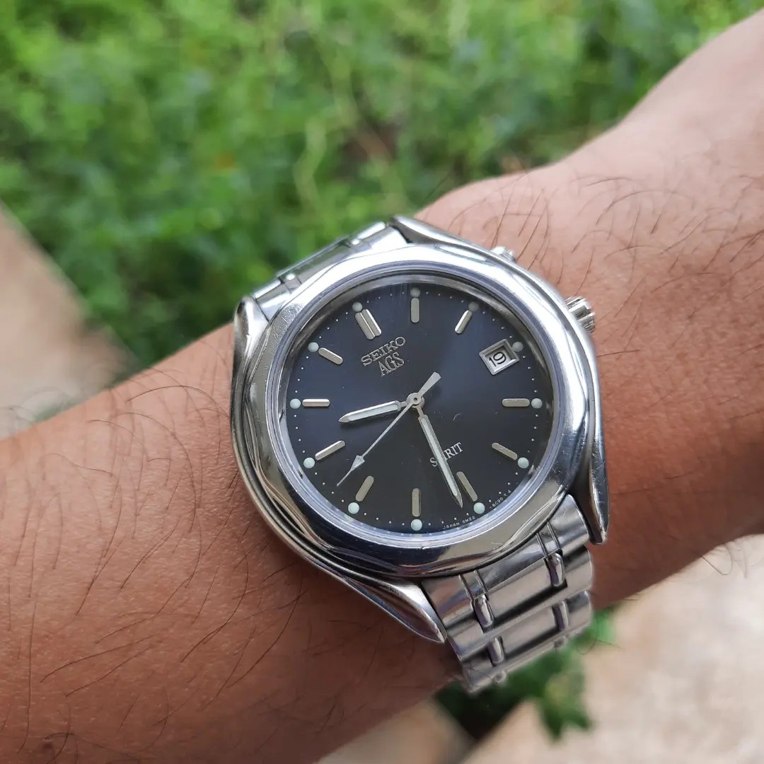 Seiko ags spirit kinetic, Fesyen Pria, Jam Tangan di Carousell