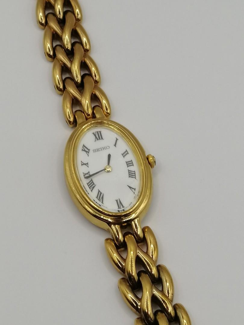 Seiko lassale sales 14k gold watch