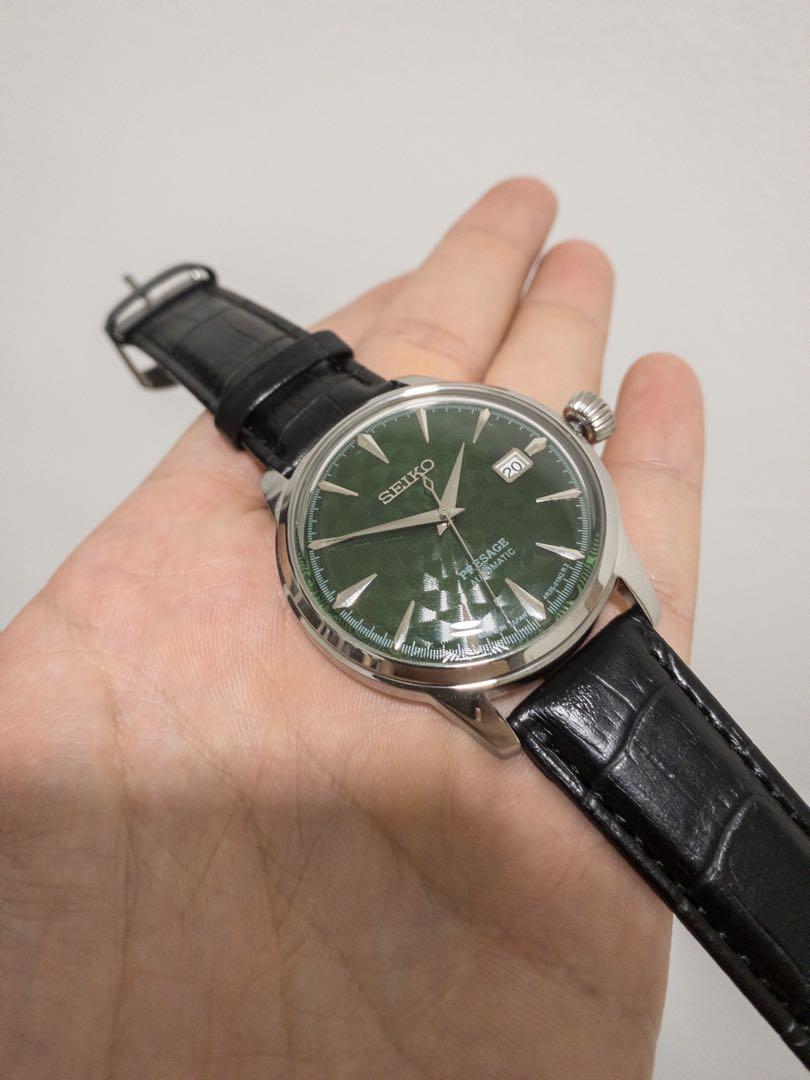 Seiko Mod Presage Green Sakura 🌸 , Men's Fashion, Watches & Accessories,  Watches on Carousell