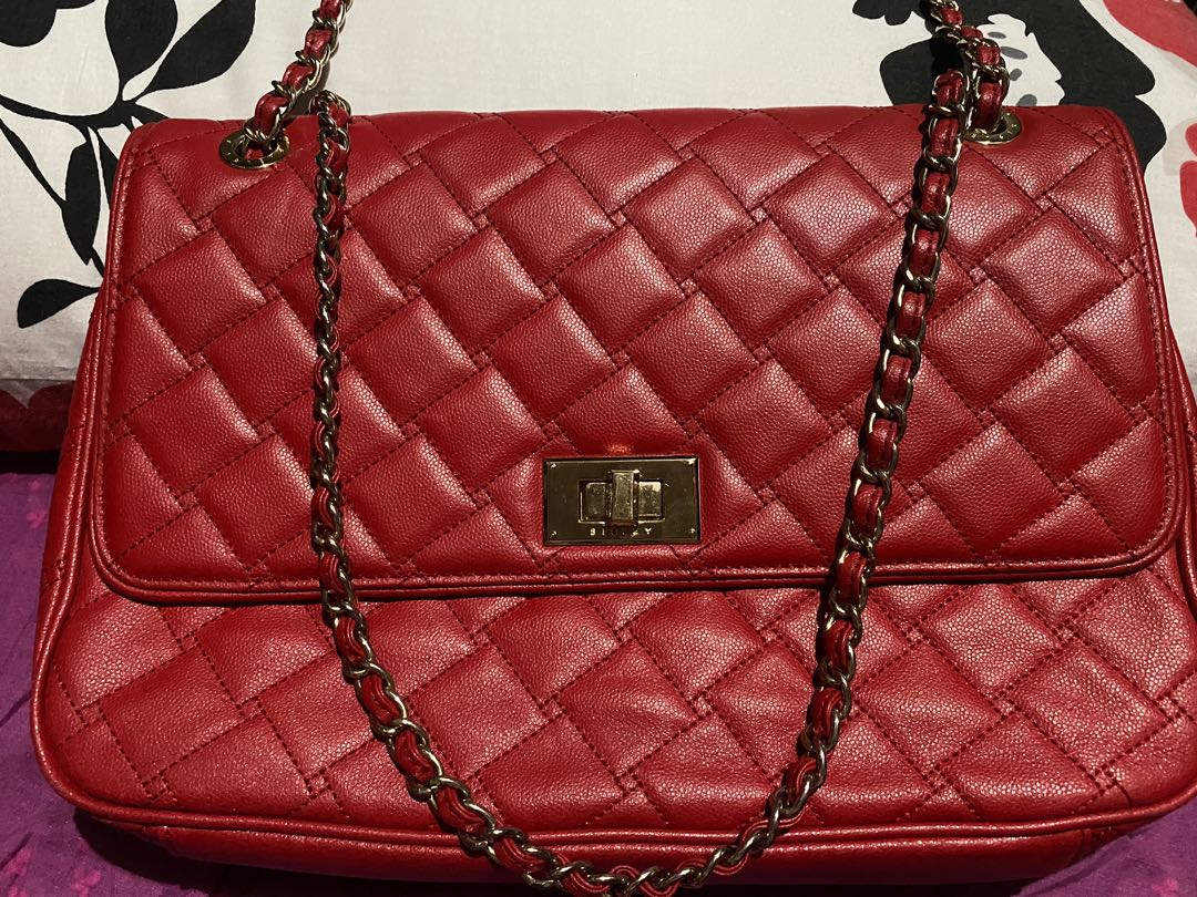 Sisley Chain Sling Preloved Bag, Women's Fashion, Bags & Wallets