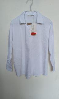 Stradivarius popline shirt oversize new with tag