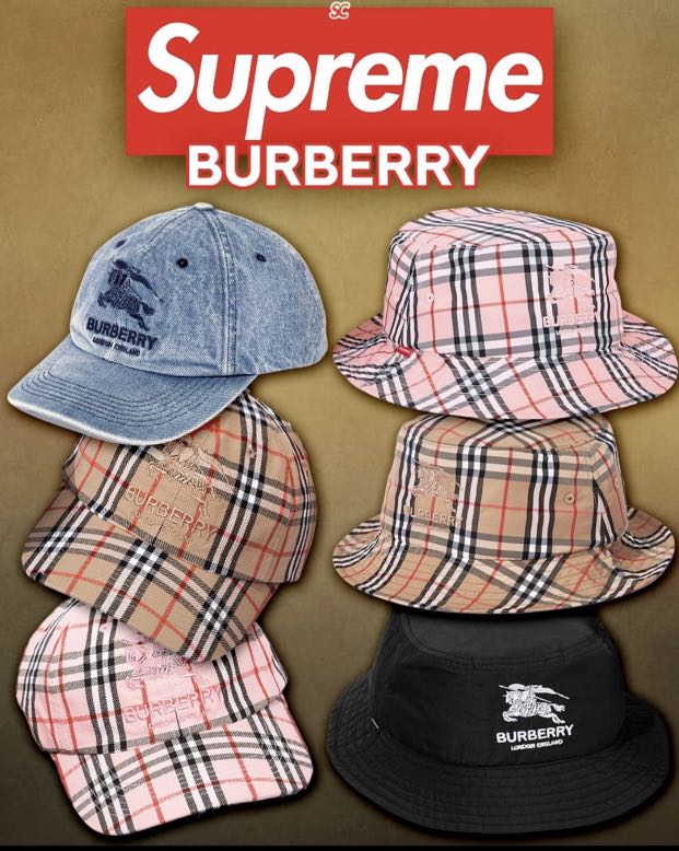 Supreme x Burberry Crusher Hat
