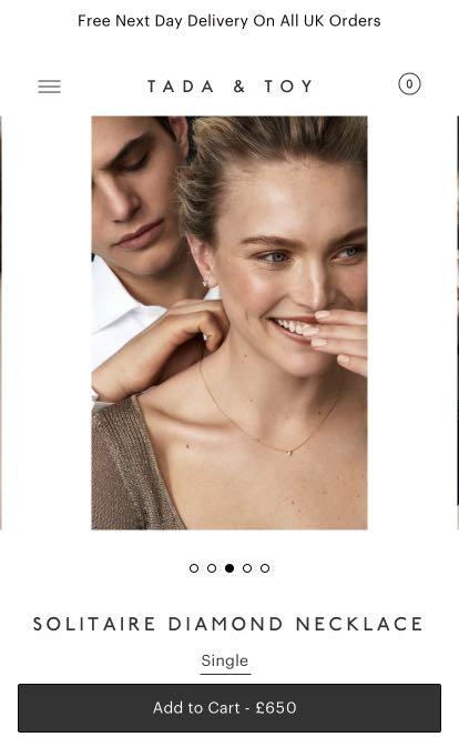 Tada and toy diamond necklace online