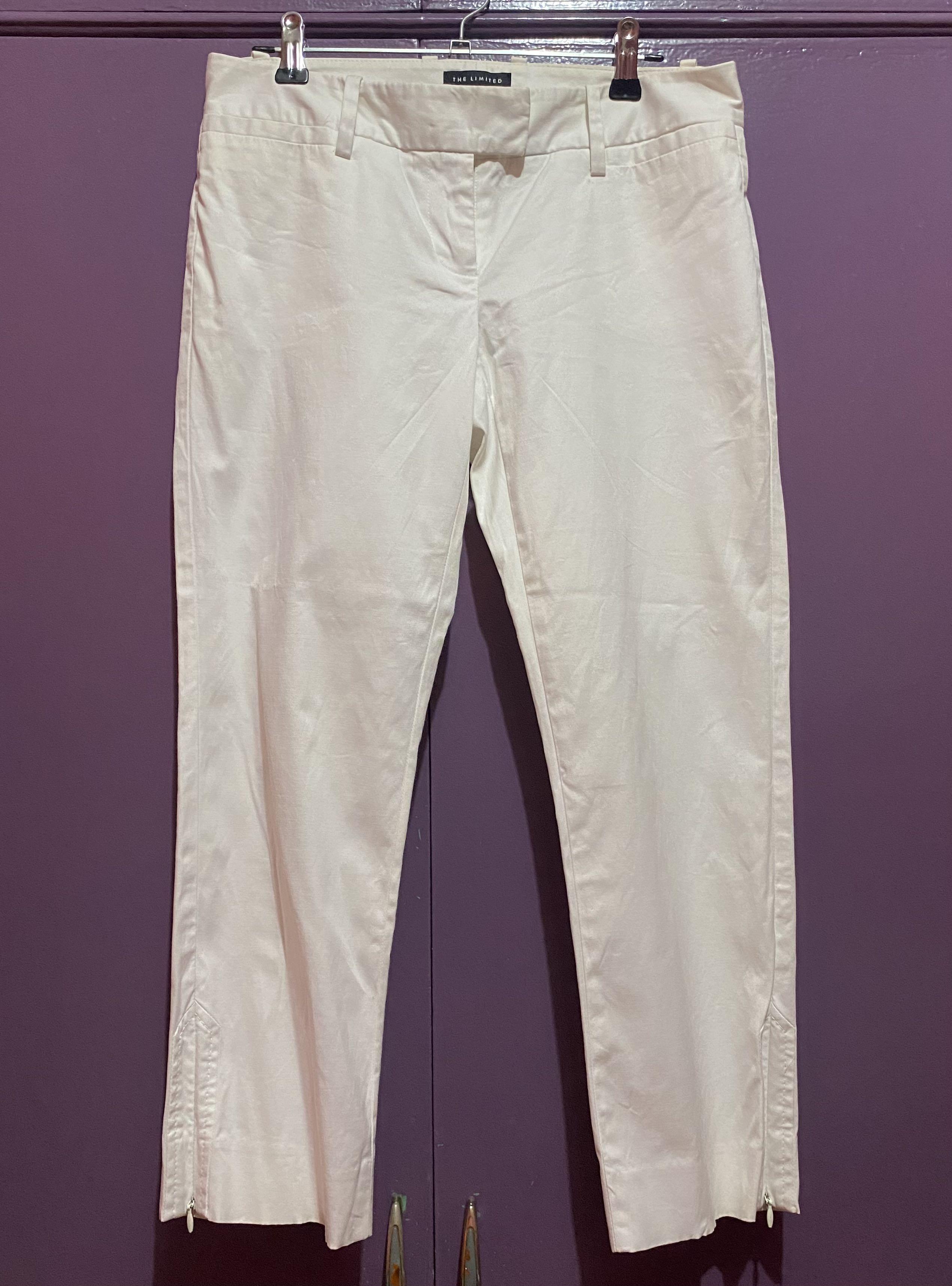 The Limited - Drew Fit White Pants 