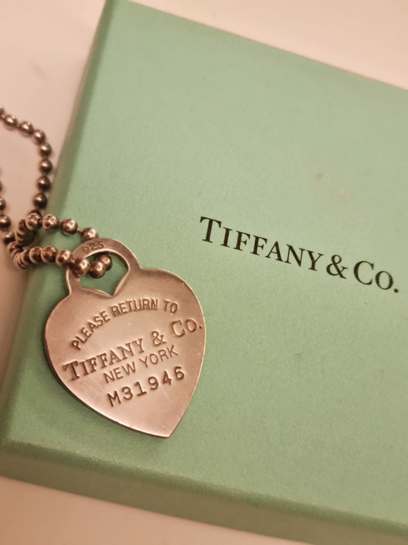 Tiffany Co. Return to Tiffany Heart Tag Pendant on a Bead