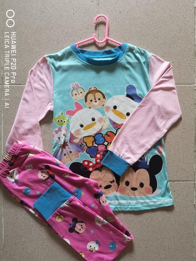 Tsum Tsum Long Sleeve Children Pyjamas 10T, Babies & Kids, Babies & Kids  Fashion on Carousell