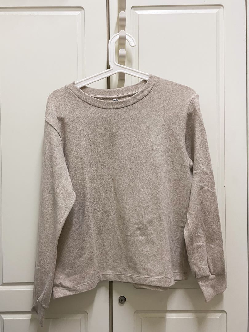 Soft Knitted Crew Neck Puff Long Sleeve 