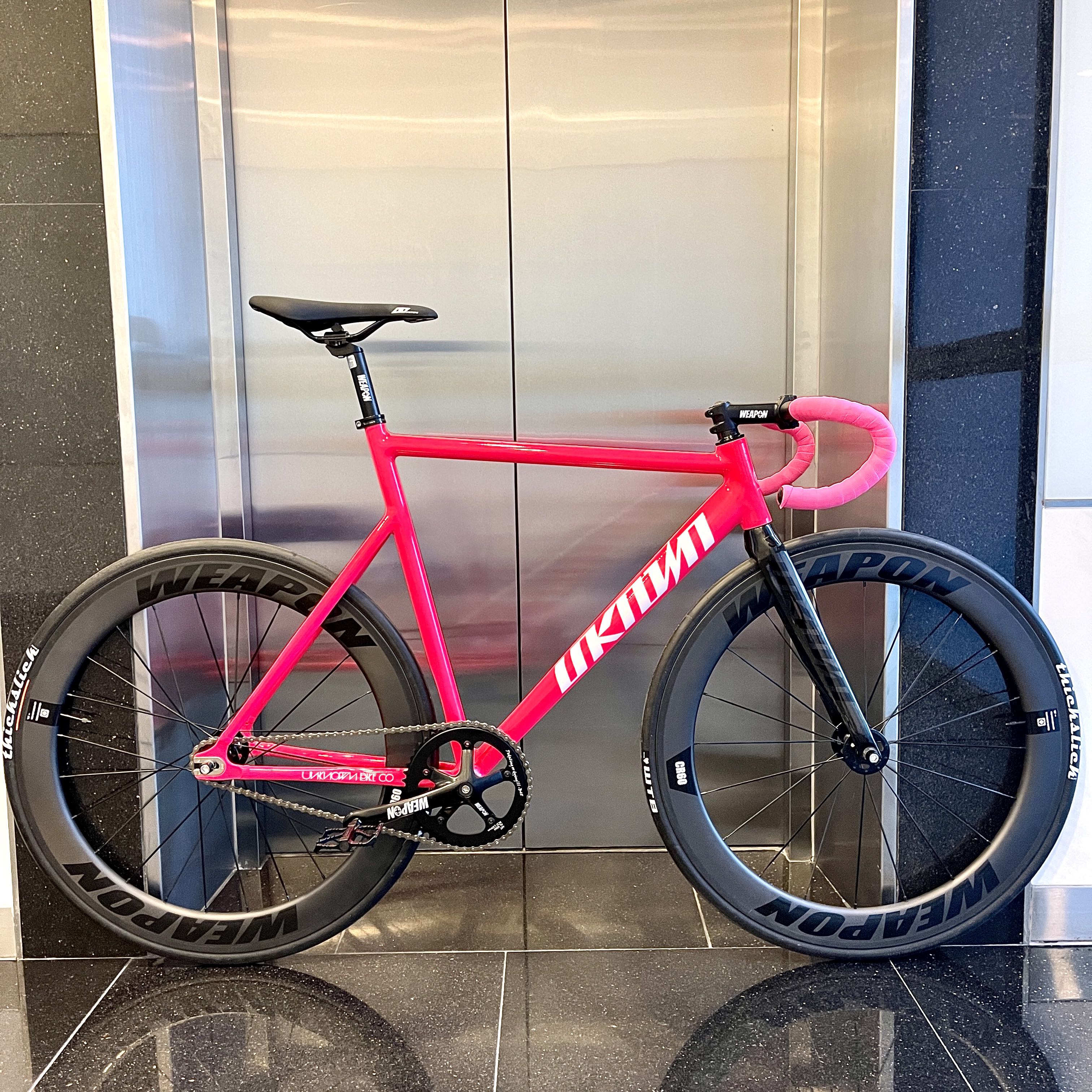 Unknown fixie bike fixed gear bike weapon carbon wheel set