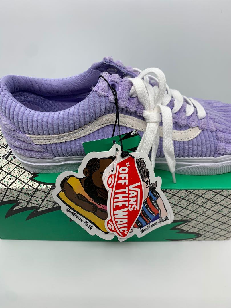 Purple outlet leather vans