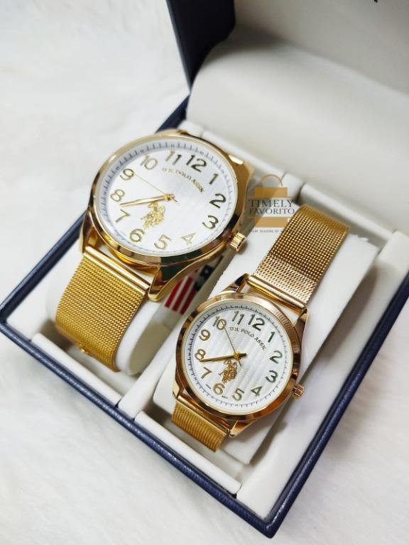 Us polo assn his 2025 and her watch set