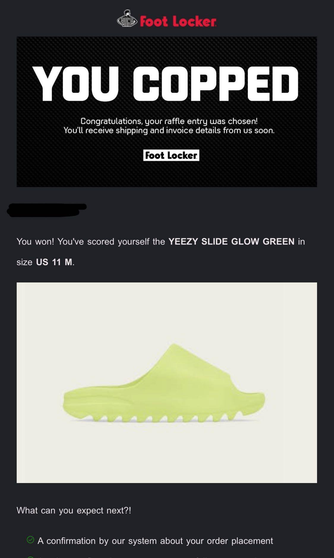 Yeezy slide raffle hot sale