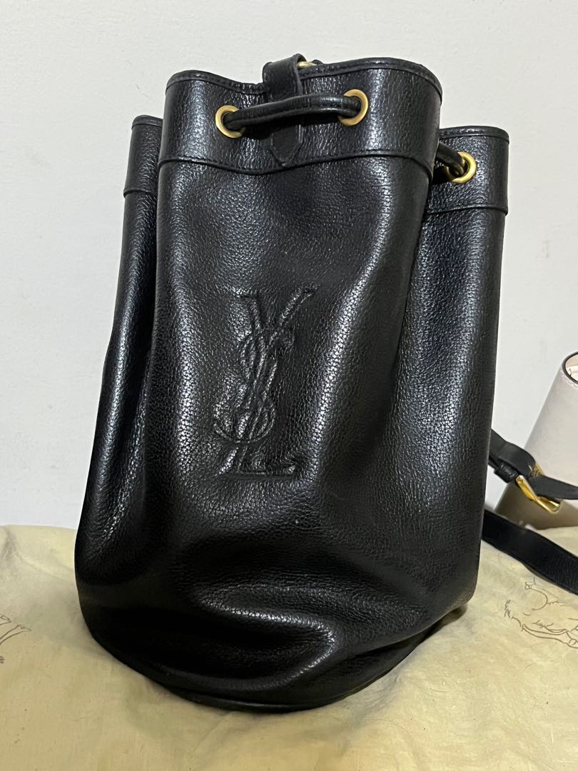 Vintage YSL Black Shoulder / Sling Bucket Bag, Women's Fashion, Bags & Wallets, Shoulder Bags on