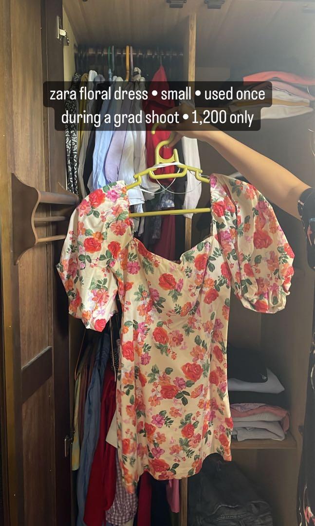 ZARA FLORAL DRESS (Category: Dresses) located in Paranaque City. Submitted by ggurl (Listing ID 1161502026, Image 1). Description: USED ONCE DURING A GRAD SHOOT BUT WORN FOR LESS THAN 3 HRS ONLY.