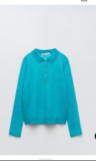 Zara wool and alpaca polo sweater new with tag