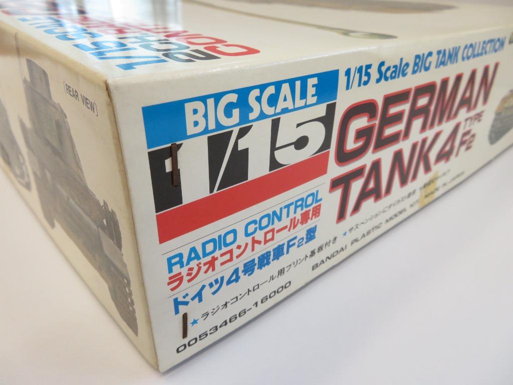 未組立 1/15 BANDAI GERMAN TANK4 TYPE F2 プラモ Bandai 1/15 German Tank 4 Type F2 Static/RC Tank