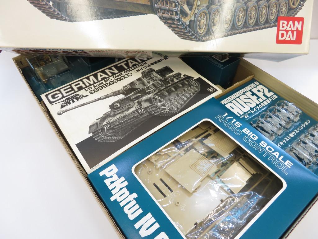 未組立 1/15 BANDAI GERMAN TANK4 TYPE F2 プラモ Bandai 1/15 German Tank 4 Type F2 Static/RC Tank
