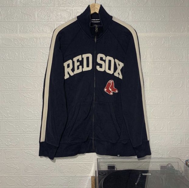 Boston Red Sox Majestic On-Field Therma Base Thermal Full-Zip