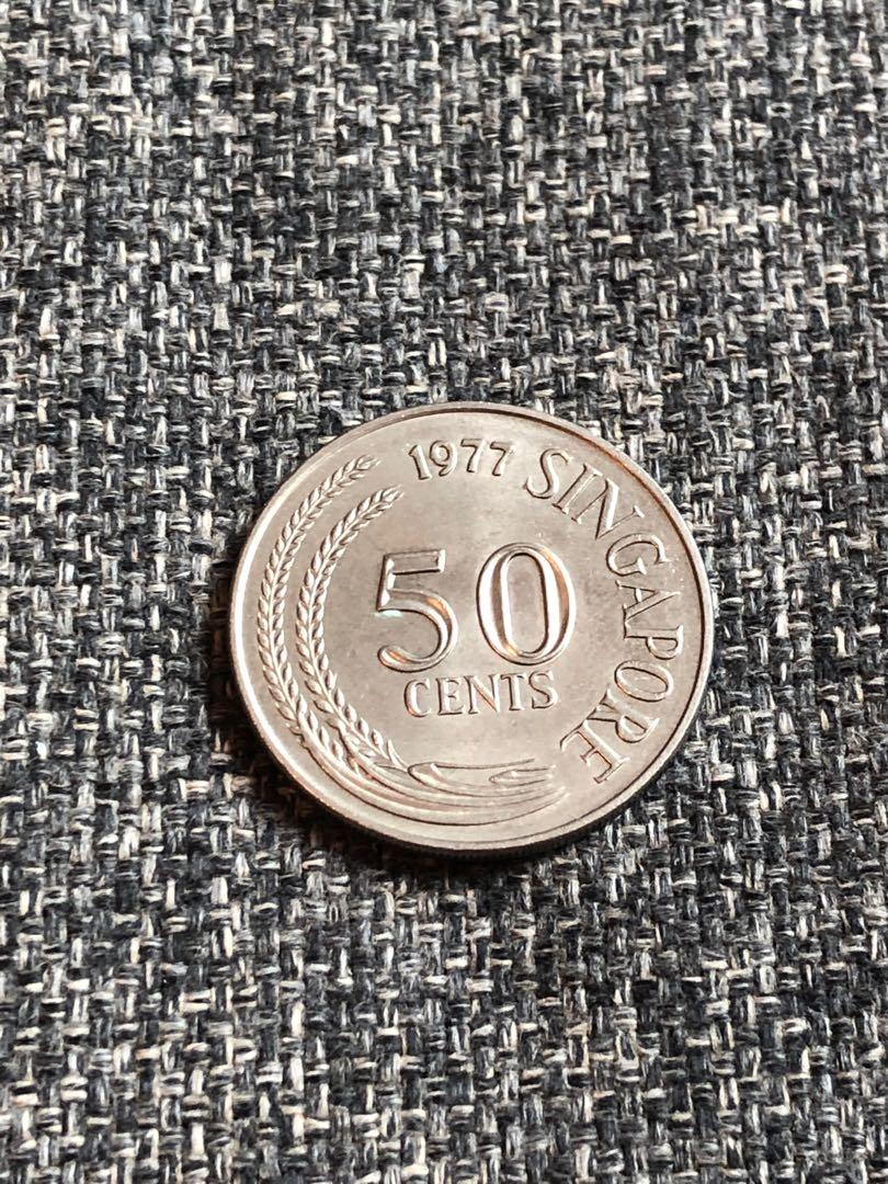 1977年新加坡錢幣50仙（Singapore coin 50cents), 興趣及遊戲, 收藏品及紀念品, 錢幣- Carousell