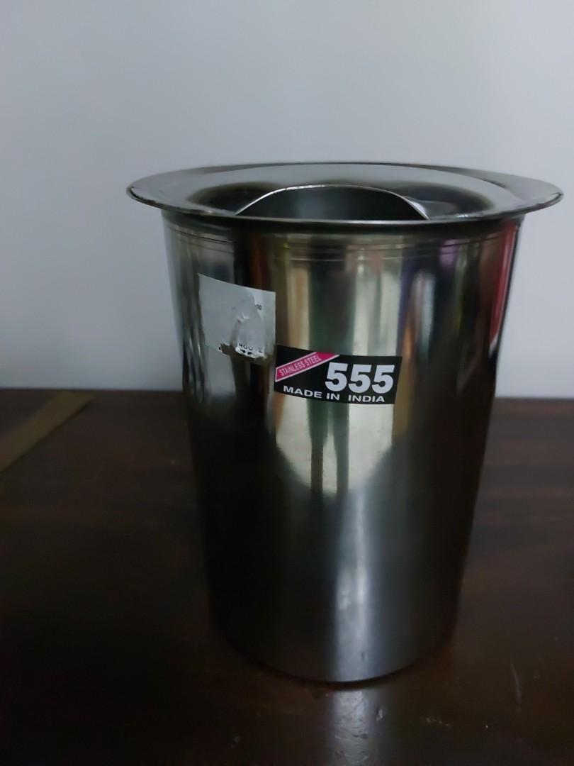555 stainless pitcher 2000 ml (Category: Pitchers & Dispensers) located in Quezon City. Submitted by cynlchan (Listing ID 1158471986, Image 3). Description: Stainless pitcher with ice stopper. Take note of some discoloration on the spotted areas..