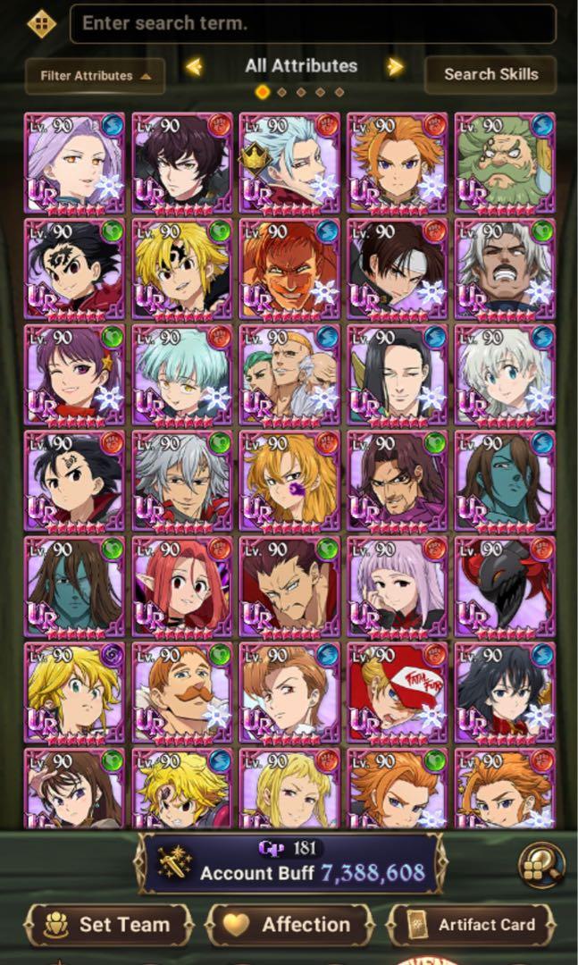 7DS Grand Cross Account, Video Gaming, Video Games, Others on Carousell