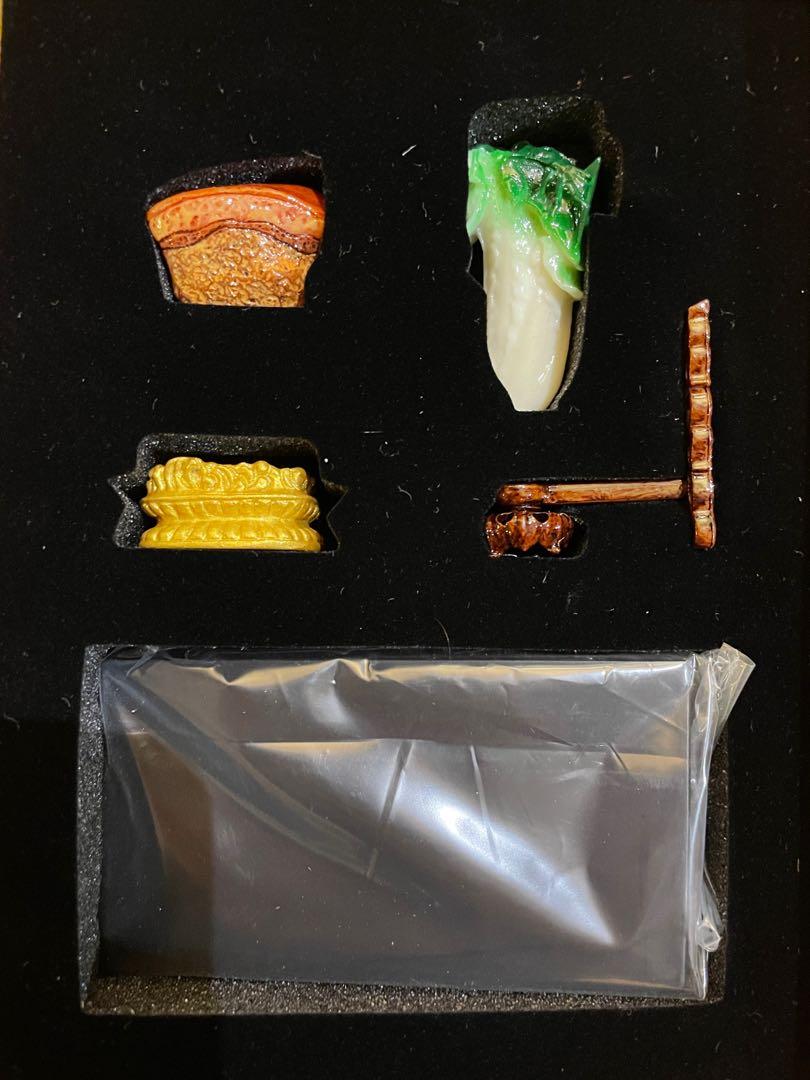 国立故宮博物院 故宮迷你雙寶 ミニチュア置物　白菜＆肉形石 國立故宮博物院-故宮迷你雙寶-翠玉白菜，肉型石, 玩具收藏品, 紀念品及