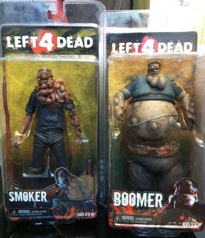 全新絕版Left 4 dead L4D stream neca 可動人偶figure smoker boomer