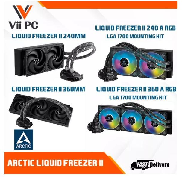 INSTOCK] ARCTIC Liquid Freezer II Series 240mm/360mm/240-A-RGB/360-A-RGB -  Multi-Compatible All-In-One CPU AIO Water Cooler, Computers & Tech, Parts &  Accessories, Computer Parts on Carousell